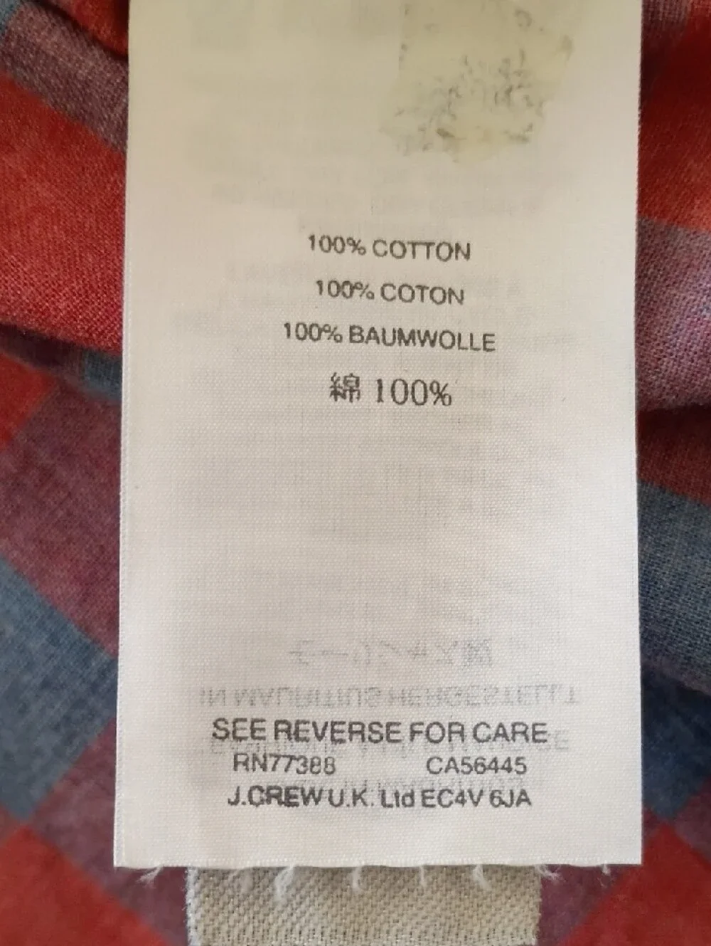 J. Crew Pink and Blue Check Short-Sleeve Button-Down Shirt